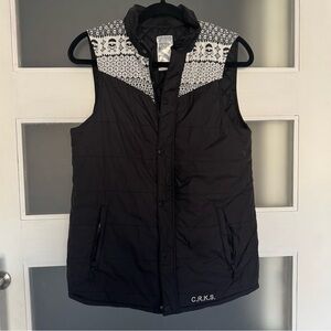 Crooks & Castles Skull Puffer Vest